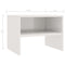 vidaXL - Nachtkastjes - 2 - st - 40x30x30 - cm - bewerkt - hout - hoogglans - wit
