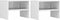 vidaXL - Nachtkastjes - 2 - st - 40x30x30 - cm - bewerkt - hout - hoogglans - wit