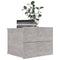 vidaXL - Nachtkastjes - 2 - st - 40x30x30 - cm - bewerkt - hout - betongrijs