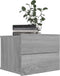 vidaXL - Nachtkastjes - 2 - st - 40x30x30 - cm - bewerkt - hout - grijs - sonoma - eiken
