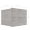 vidaXL - Nachtkastjes - 2 - st - 40x30x30 - cm - bewerkt - hout - betongrijs