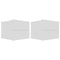 vidaXL - Nachtkastjes - 2 - st - 40x30x30 - cm - bewerkt - hout - hoogglans - wit