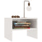 vidaXL - Nachtkastjes - 2 - st - 40x30x30 - cm - bewerkt - hout - hoogglans - wit