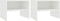vidaXL - Nachtkastjes - 2 - st - 40x30x30 - cm - bewerkt - hout - wit