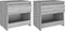 vidaXL - Nachtkastjes - 2 - st - 40x30x39 - cm - bewerkt - hout - grijs - sonoma - eiken