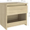 vidaXL - Nachtkastjes - 2 - st - 40x30x39 - cm - bewerkt - hout - sonoma - eikenkleurig