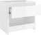 vidaXL - Nachtkastjes - 2 - st - 40x30x39 - cm - bewerkt - hout - hoogglans - wit