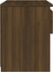 vidaXL - Nachtkastjes - 2 - st - 40x30x39 - cm - bewerkt - hout - bruin - eikenkleur