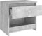 vidaXL - Nachtkastjes - 2 - st - 40x30x39 - cm - bewerkt - hout - betongrijs