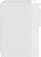 vidaXL - Nachtkastjes - 2 - st - 40x30x39 - cm - bewerkt - hout - hoogglans - wit