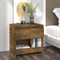 vidaXL - Nachtkastjes - 2 - st - 40x30x39 - cm - bewerkt - hout - gerookt - eikenkleurig