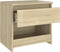 vidaXL - Nachtkastjes - 2 - st - 40x30x39 - cm - bewerkt - hout - sonoma - eikenkleurig