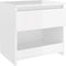 vidaXL - Nachtkastjes - 2 - st - 40x30x39 - cm - bewerkt - hout - hoogglans - wit
