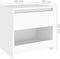 vidaXL - Nachtkastjes - 2 - st - 40x30x39 - cm - bewerkt - hout - wit