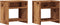 vidaXL - Nachtkastjes - 2 - st - 40x30x40 - cm - bewerkt - hout - oud - houtkleurig