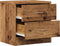 vidaXL - Nachtkastjes - 2 - st - 40x30x40 - cm - bewerkt - hout - oud - houtkleurig