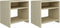vidaXL - Nachtkastjes - 2 - st - 40x30x40 - cm - bewerkt - hout - sonoma - eikenkleurig