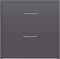 vidaXL - Nachtkastjes - 2 - st - 40x30x40 - cm - bewerkt - hout - betongrijs