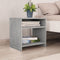 vidaXL - Nachtkastjes - 2 - st - 40x30x40 - cm - bewerkt - hout - betongrijs