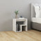 vidaXL - Nachtkastjes - 2 - st - 40x30x40 - cm - bewerkt - hout - hoogglans - wit