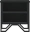 vidaXL - Nachtkastjes - 2 - st - 40x30x40 - cm - bewerkt - hout - zwart