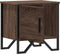 vidaXL - Nachtkastjes - 2 - st - 40x30x40 - cm - bewerkt - hout - bruin - eikenkleur