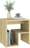 vidaXL - Nachtkastjes - 2 - st - 40x30x40 - cm - bewerkt - hout - sonoma - eikenkleurig