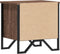 vidaXL - Nachtkastjes - 2 - st - 40x30x40 - cm - bewerkt - hout - bruin - eikenkleurig