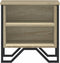 vidaXL - Nachtkastjes - 2 - st - 40x30x40 - cm - bewerkt - hout - sonoma - eikenkleurig