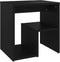vidaXL - Nachtkastjes - 2 - st - 40x30x40 - cm - bewerkt - hout - zwart