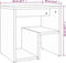 vidaXL - Nachtkastjes - 2 - st - 40x30x40 - cm - bewerkt - hout - gerookt - eikenkleurig