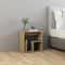 vidaXL - Nachtkastjes - 2 - st - 40x30x40 - cm - bewerkt - hout - sonoma - eikenkleurig