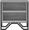 vidaXL - Nachtkastjes - 2 - st - 40x30x40 - cm - bewerkt - hout - grijs - sonoma - eiken