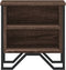 vidaXL - Nachtkastjes - 2 - st - 40x30x40 - cm - bewerkt - hout - bruin - eikenkleurig