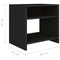 vidaXL - Nachtkastjes - 2 - st - 40x30x40 - cm - bewerkt - hout - zwart