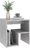 vidaXL - Nachtkastjes - 2 - st - 40x30x40 - cm - bewerkt - hout - betongrijs