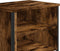 vidaXL - Nachtkastjes - 2 - st - 40x30x40 - cm - bewerkt - hout - gerookt - eikenkleurig