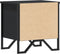 vidaXL - Nachtkastjes - 2 - st - 40x30x40 - cm - bewerkt - hout - zwart
