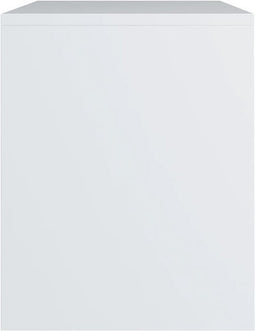 vidaXL - Nachtkastjes - 2 - st - 40x30x40 - cm - bewerkt - hout - wit
