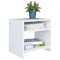 vidaXL - Nachtkastjes - 2 - st - 40x30x40 - cm - bewerkt - hout - wit