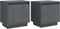 vidaXL - Nachtkastjes - 2 - st - 40x30x40 - cm - massief - grenenhout - grijs