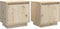 vidaXL - Nachtkastjes - 2 - st - 40x30x40 - cm - massief - grenenhout