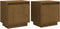 vidaXL - Nachtkastjes - 2 - st - 40x30x40 - cm - massief - grenenhout - honingbruin