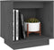 vidaXL - Nachtkastjes - 2 - st - 40x30x40 - cm - massief - grenenhout - grijs