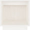 vidaXL - Nachtkastjes - 2 - st - 40x30x40 - cm - massief - grenenhout - wit