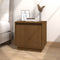 vidaXL - Nachtkastjes - 2 - st - 40x30x40 - cm - massief - grenenhout - honingbruin