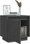 vidaXL - Nachtkastjes - 2 - st - 40x30x40 - cm - massief - grenenhout - grijs