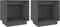 vidaXL - Nachtkastjes - 2 - st - 40x30x40 - cm - massief - grenenhout - grijs