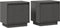 vidaXL - Nachtkastjes - 2 - st - 40x30x40 - cm - massief - grenenhout - grijs