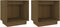 vidaXL - Nachtkastjes - 2 - st - 40x30x40 - cm - massief - grenenhout - honingbruin